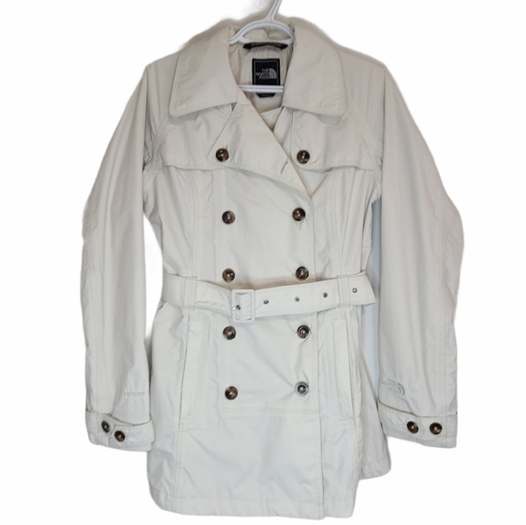 The North Face Cream HyVent Waterproof Trench Coat - Picture 2 of 16